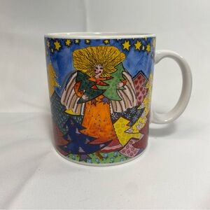 Kiki Suarez Mug 1997  Japan "The Angel Who Takes Care Of The Christmas Trees"